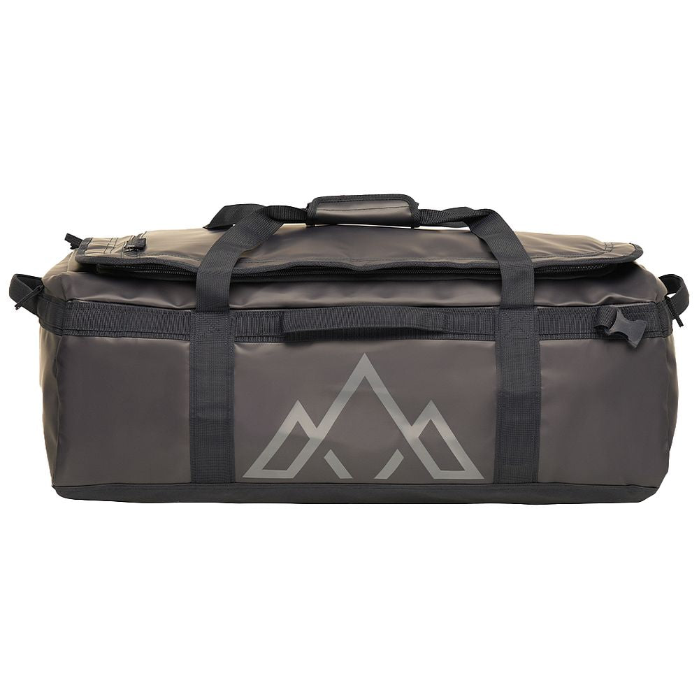 Fjern - Fördra 70L Duffle Bag (Midnight) | Made from durable 100% recycled polyester with a TPU-film laminate, the Fördra duffle bag offers 70L of storage, multiple pockets, and versatile carrying options