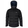 Fjern - Mens Aska Waterproof Down Jacket (Black/Storm) | Introducing the Men's ASKA Eco Waterproof Down Jacket—the ultimate fusion of warmth and style