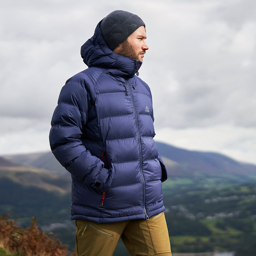 Rust) | Introducing the Men's ASKA Eco Waterproof Down Jacket—the ultimate fusion of warmth and style