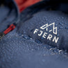 Fjern - Mens Aska Waterproof Down Jacket (Navy/Rust) | Introducing the Men's ASKA Eco Waterproof Down Jacket—the ultimate fusion of warmth and style