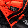 Fjern - Mens Aktiv Down Hooded Jacket (Black/Orange) | Venture further with the Aktiv, a versatile and lightweight insulated layer that offers exceptional warmth in a compact package