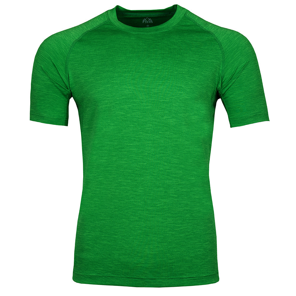 Fjern - Mens Andas Crew (Green) | Find comfort and performance with our lightweight technical short sleeve crew, crafted from innovative S