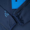 Fjern - Mens Bresprekk Full Zip Fleece (Navy/Cobalt) | Designed for the unpredictable alpine conditions, the Bresprekk features Thermal Stretch Grid Fleece that offers exceptional warmth, breathability, and a comfortable fit
