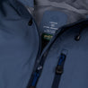 Fjern - Mens Forsvar Eco Waterproof Jacket (Indigo) | A testament to sustainable exploration, the Forsvar integrates planet-conscious waterproofing with a 15k/15k ecoSHIELD® fabric, crafted entirely from recycled polyester