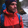 Fjern - Mens Orkan Waterproof Shell Jacket (Orange/Rust) | Face the harshest alpine challenges with confidence in the Orkan jacket, engineered to excel in extreme conditions