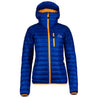 Fjern - Womens Aktiv Down Hooded Jacket (Electric/Sunshine) | Venture further with the Aktiv, a versatile and lightweight insulated layer that offers exceptional warmth in a compact package