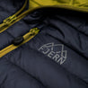 Fjern - Womens Aktiv Down Hooded Jacket (Storm Grey/Lime) | Venture further with the Aktiv, a versatile and lightweight insulated layer that offers exceptional warmth in a compact package