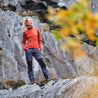 Fjern - Womens Bresprekk Full Zip Fleece (Spice/Orange) | Designed for the unpredictable alpine conditions, the Bresprekk features Thermal Stretch Grid Fleece that offers exceptional warmth, breathability, and a comfortable fit
